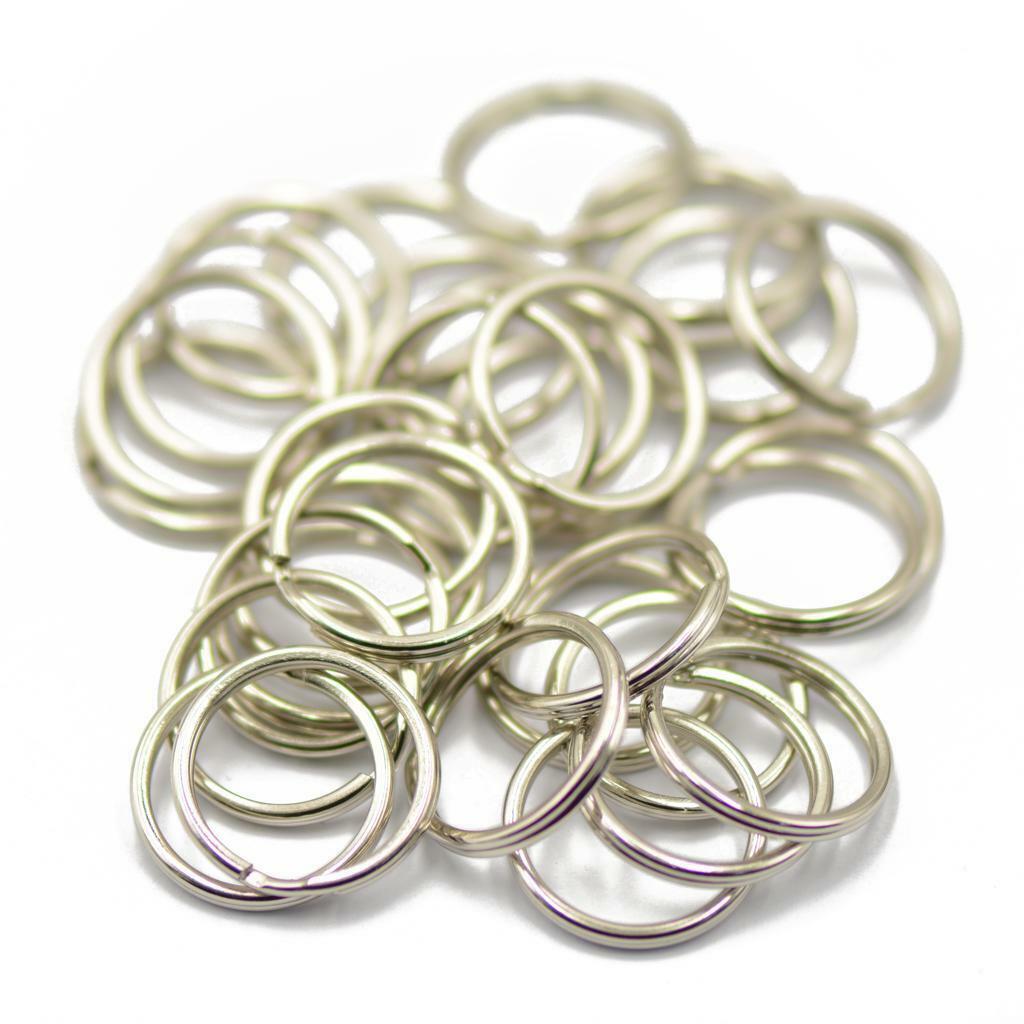 50pcs New 18mm   Split Rings Keyrings Keychain Keyfob