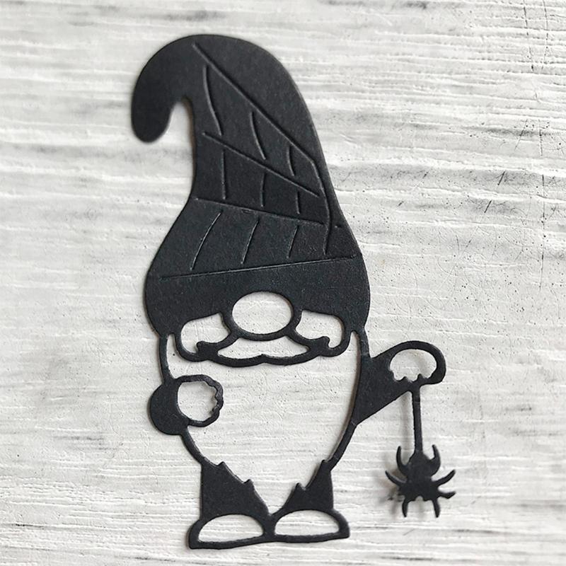 Halloween Gnome Metal Cutting Dies Stencil Scrapbook Album Paper Card Template
