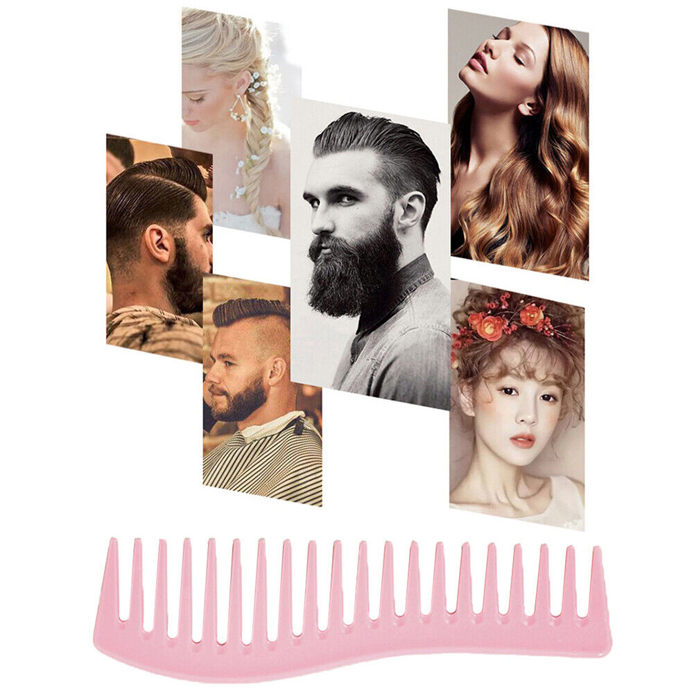 Hairdressing Comb Hair Styling Hand Grip Comb Hair Salon Tools (Pink)
