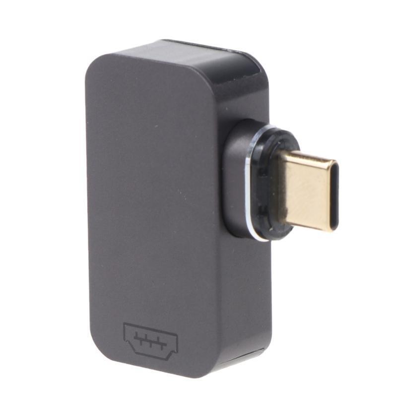 Type C Male to HDMI-Compatible 2.0 Connector Right Angle Adapter for Windows