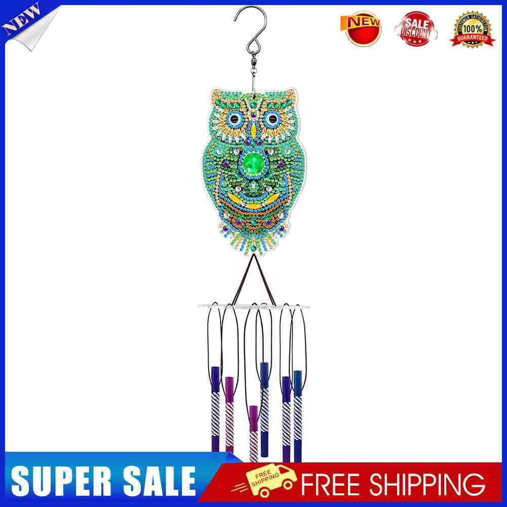 Acrylic Wind Chime Bell Pendant DIY Diamond Painting Home Decor (FLDZ07)