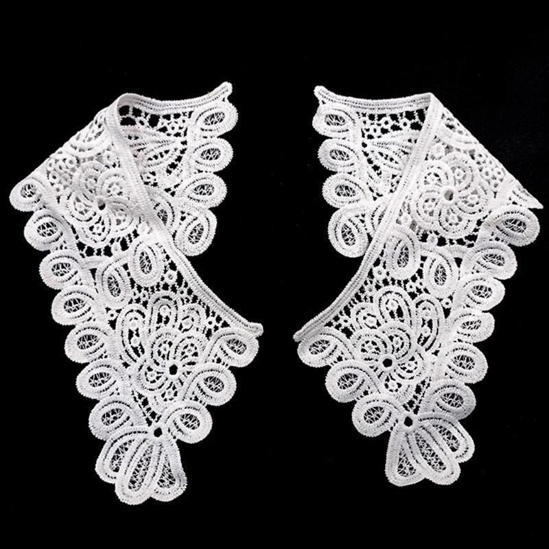 Women False Collar Shoulder Decoration Detachable Neck Milk Silk for Low Profile