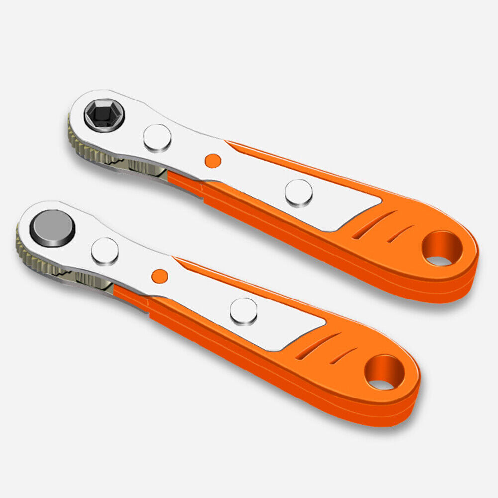 Ratchet Wrench Screwdriver Bit Set 1/4 inch Drive Universal Spanner Key Set