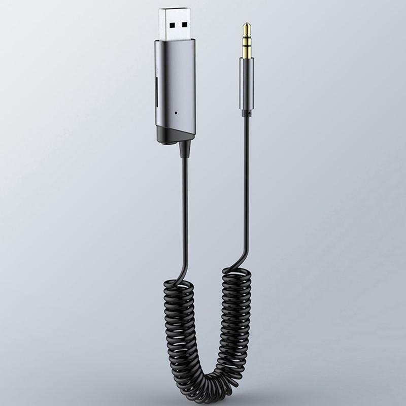 USB Audio Transmitter and Receiver Plug and Play Stereo 3.5mm Aux Adapter