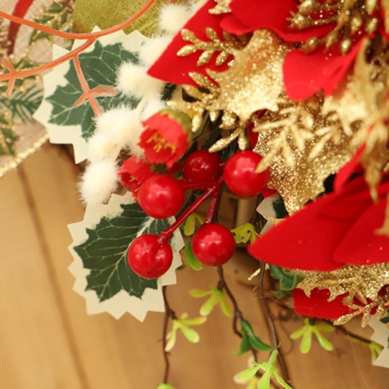 Christmas Wooden Wreath Exquisite Pendant for Party Front Door Home Decoration