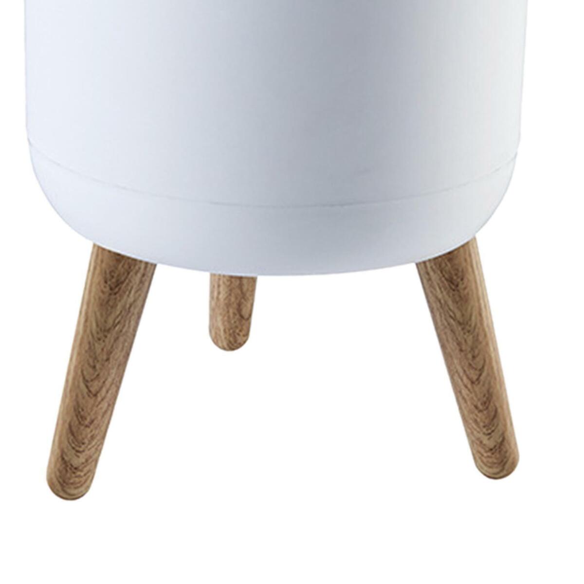 Fashion  Trash Can Press Lid High Foot Bedroom Toilet  Waste Bin