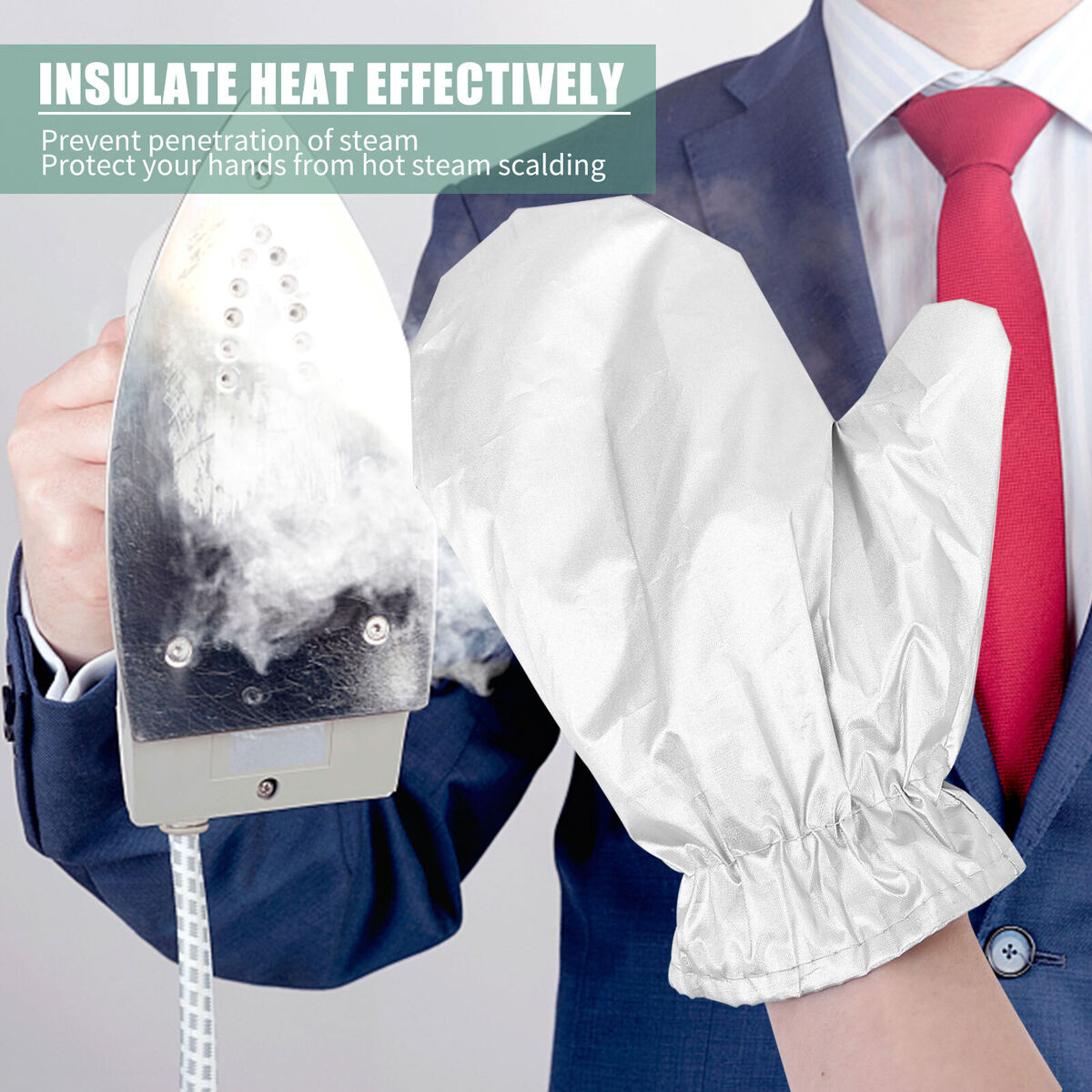 Garment Steamer Ironing Gloves Anti Steam Mitt Heat Resistant Waterproof