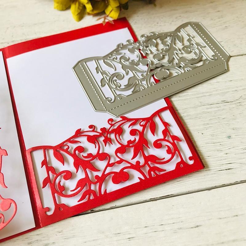 Flower Vine Cover Metal Cutting Dies Stencil Scrapbooking DIY Album Stamp Paper
