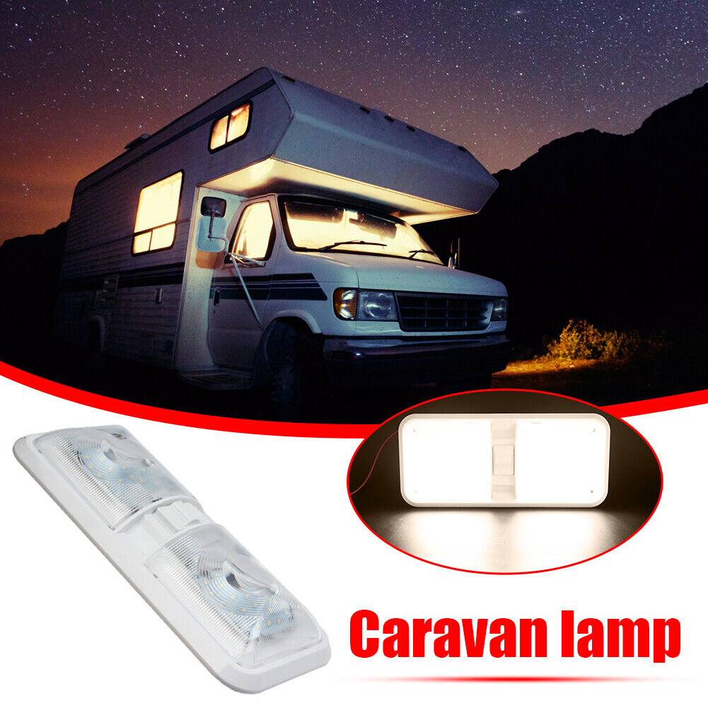 12V Dome Light Ceiling Lamp with Switch for RV Marine Boat Yacht Camper