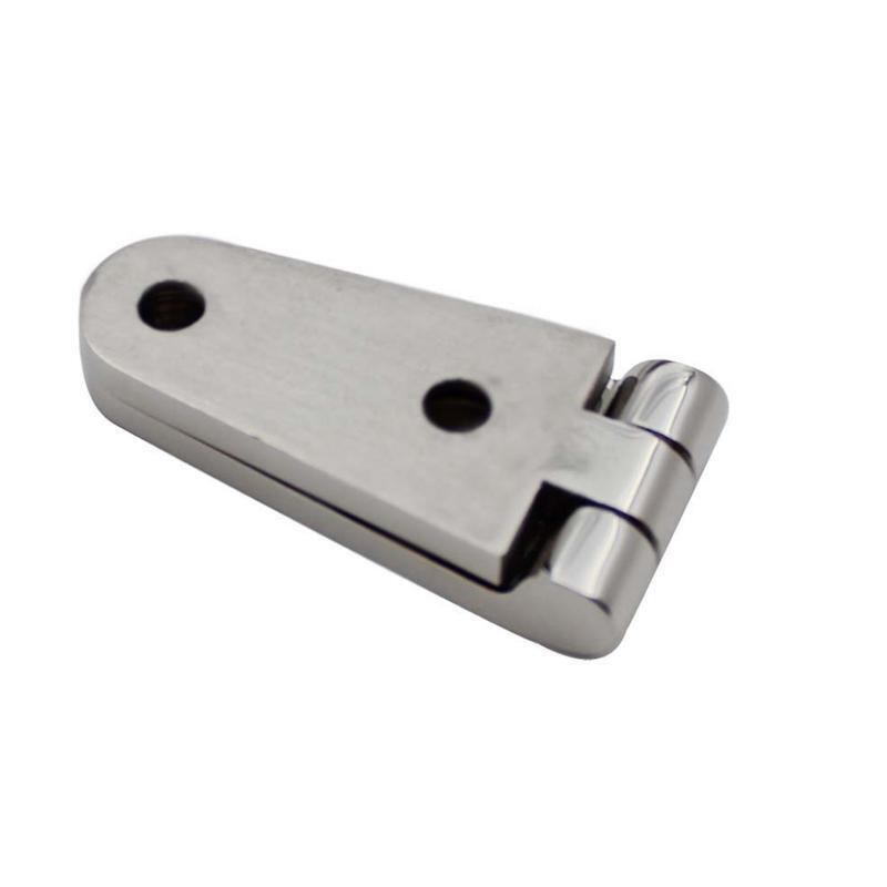 2Pcs 100x25mm Strap Door Hinge Marine Stainless Steel Deck Boat Hardware