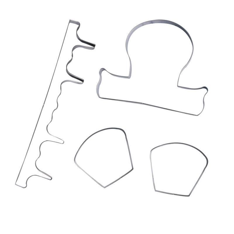4 Pack Stainless Steel Biscuit Moulds Furniture Shape Cookie Cutters Pressing