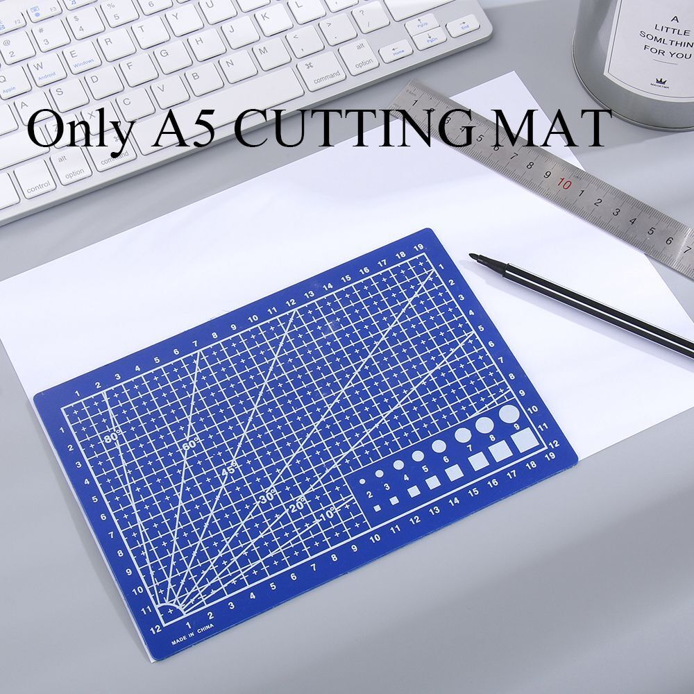 Leather Fabric Sewing Tool Cutting Plate A5 Grid Lines Cutting Mat Paper Board
