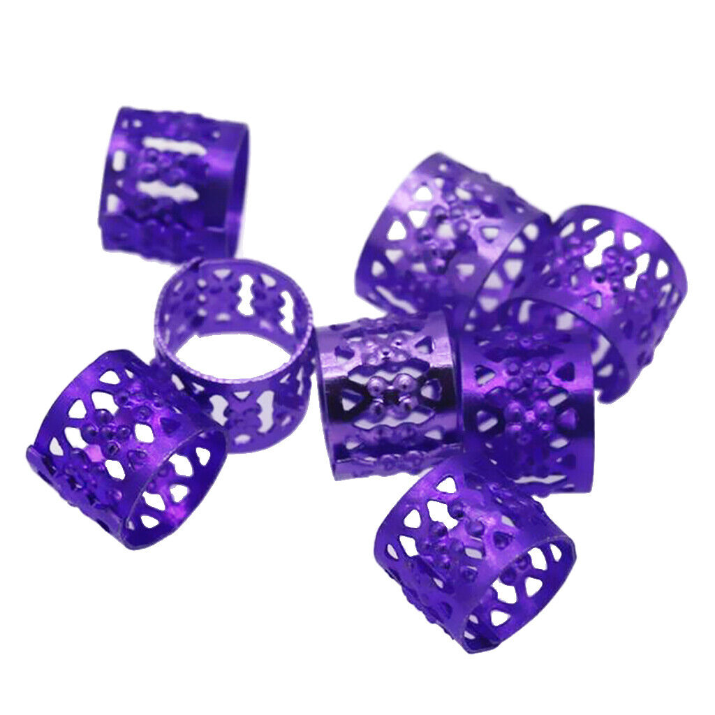 80set Filigree Tube Spacer  Dreadlocks Braiding Bead DIY  Accessory