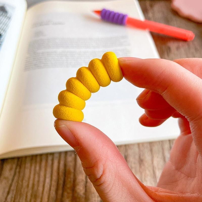 10Pcs Pencil Grips Writing Aid Pencil Holder Pencil Gripper for Righties Lefties