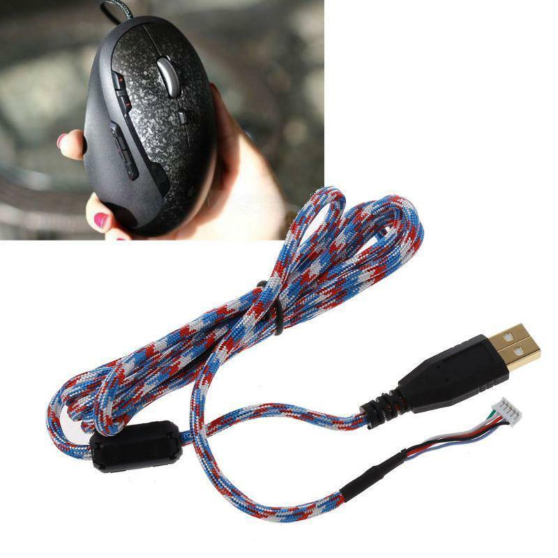 Umbrella Rope Mouse Cables Soft Durable Wire For logitech G500 G500S Mouse