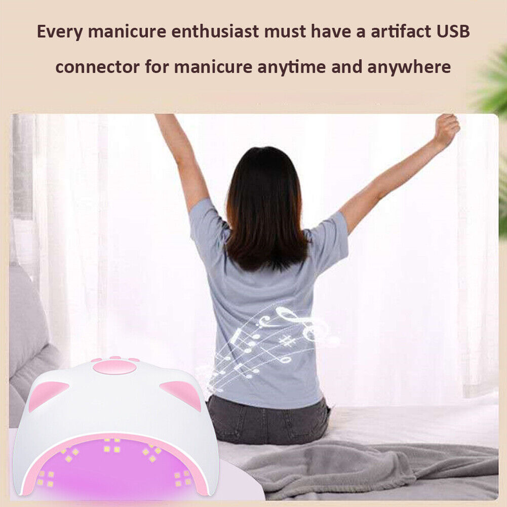 60W Smart Nail Gel Polish Varnish Dryer Phototherapy UV LED Nail Art Light