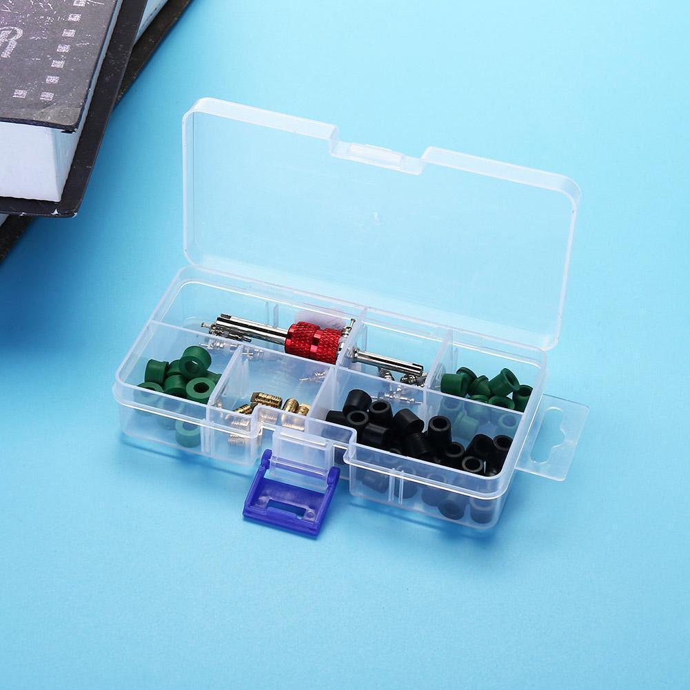 71pcs/set A/C Rubber Gasket+ AC Valve Core+ Remover Tool Assortment Kit