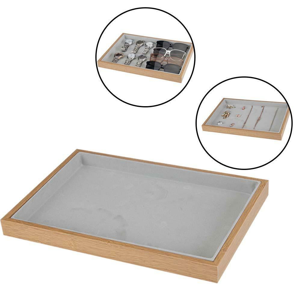 Velvet Jewelry Display Tray Countertop Diamond Bracelet Organizer for Shop