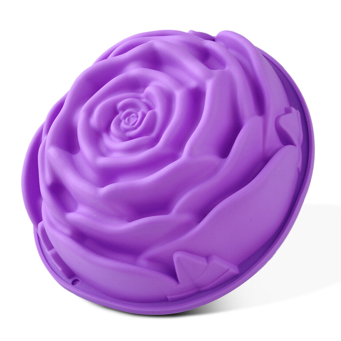 9" Big Silicone Rose Flower Cake Baking Pan Mold Bread Bake Mould Tray DIY Li