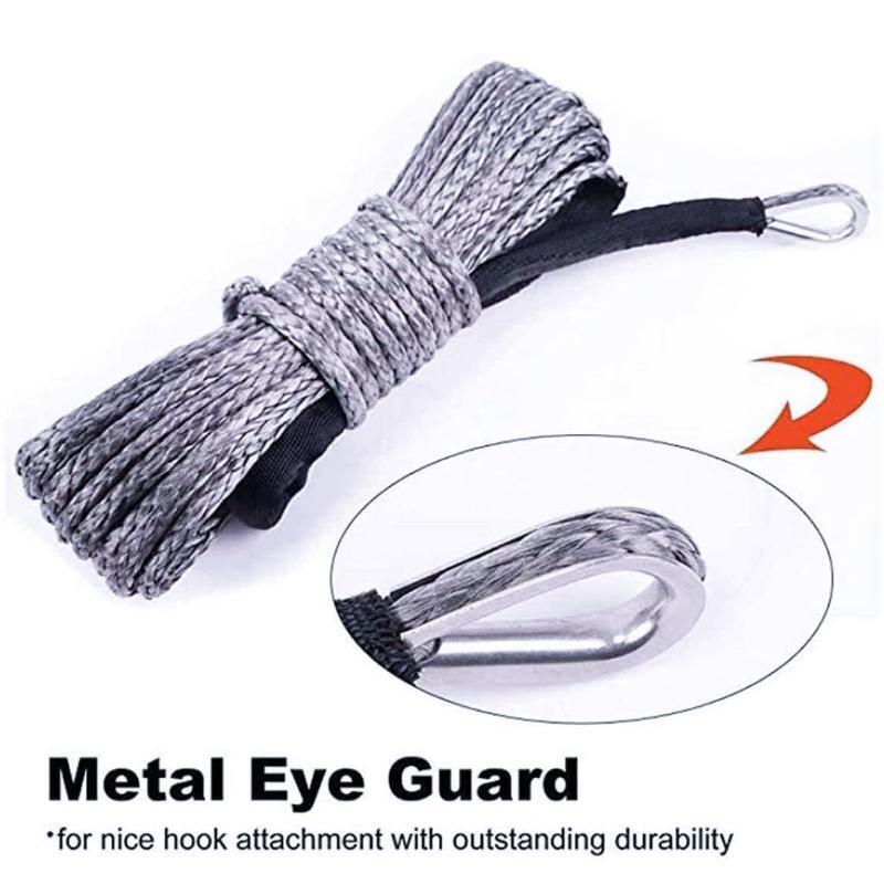 Vehicle Boat Synthetic Tow Rope Strap with Hooks Emergency Hauling Pulling Line