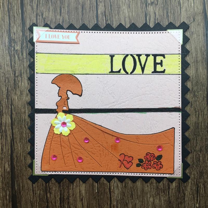 Embossing Metal Steel Cutting Dies Stencils Woman DIY Scrapbooking Craft
