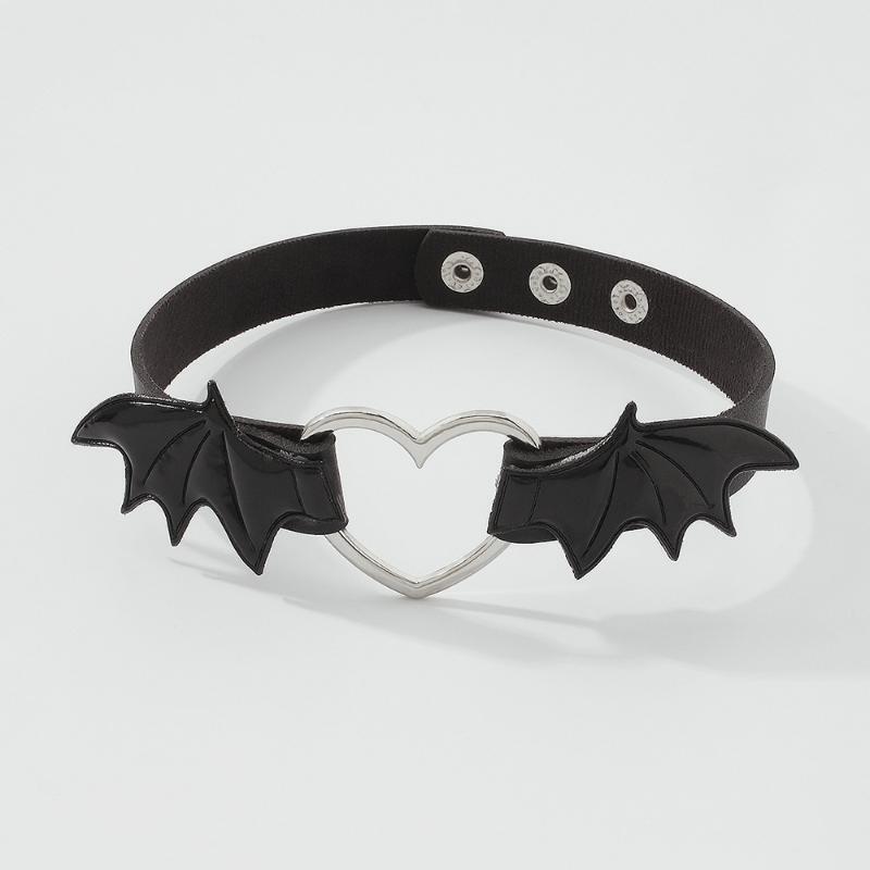 Punk Gothic Belt Choker Necklace PU Women Fashion Jewelry Collar Necklace Choker