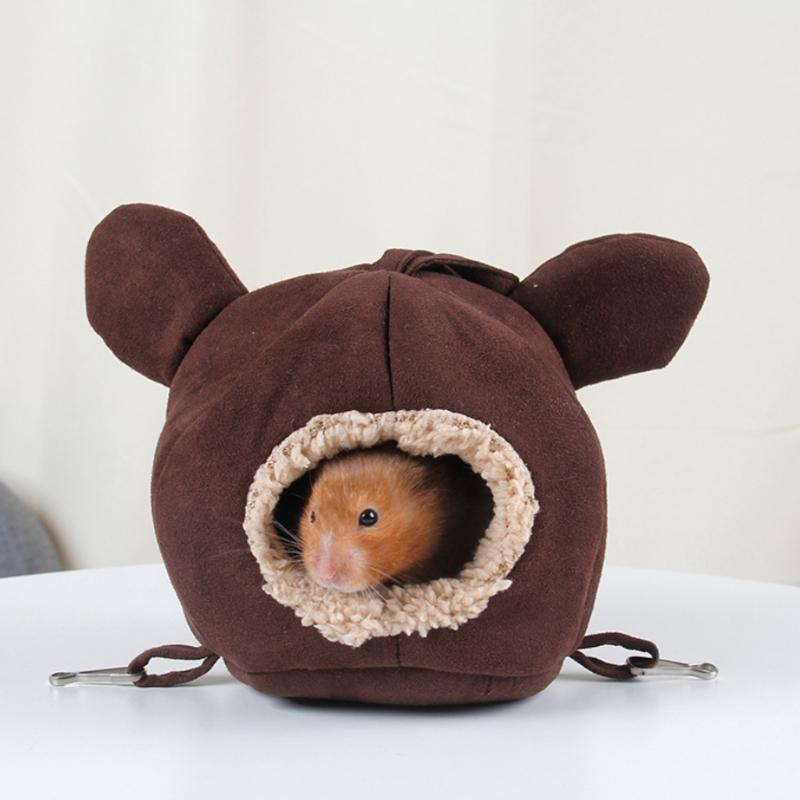 Cute Hamster House Cage Pet Small Animals Chinchillas Winter Warm Sleeping Bed