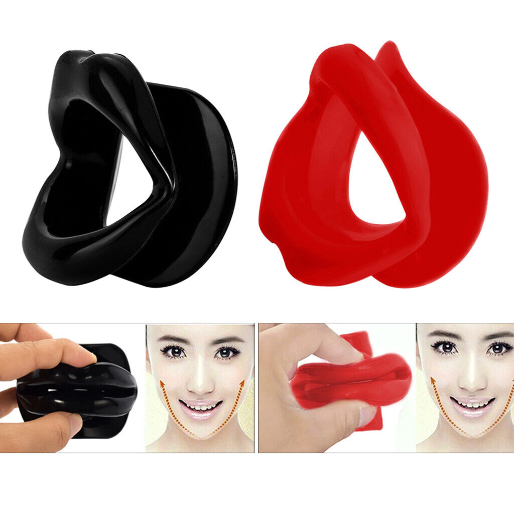 2Pcs Silicone  Lift  Lip Trainer Muscle Mouth Oral Exerciser