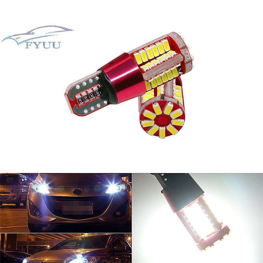 2 Pcs T10 4014 57-SMD 12V White LED Light Bulbs For Vauxhall Corsa C D VXR 06-15