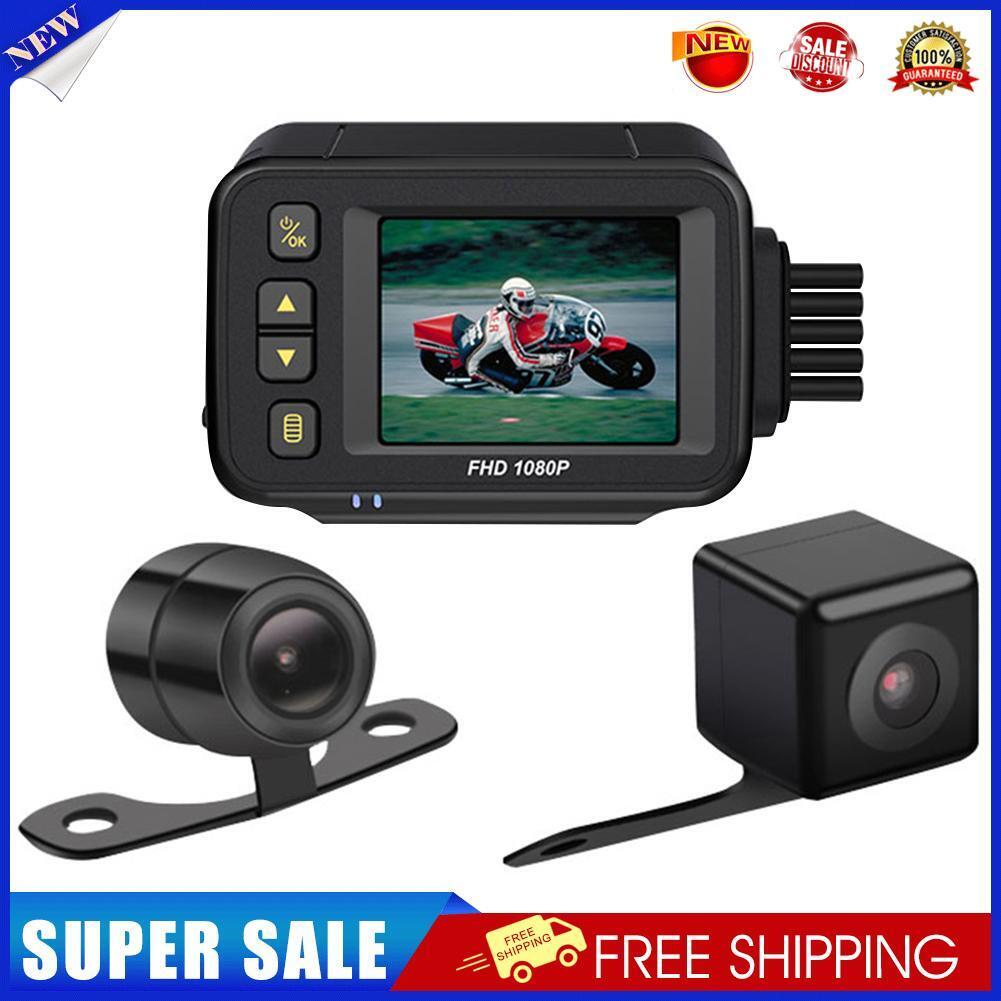 MT30A Waterproof 720P HD Motorcycle Motorbike Dash Cam + Rear View Camera