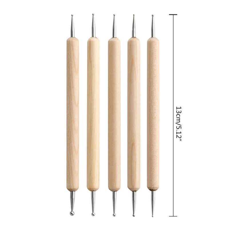 24 Pieces Essential Clay Tools Kit  for DIY Pottery Craft Nail Drawing Baking