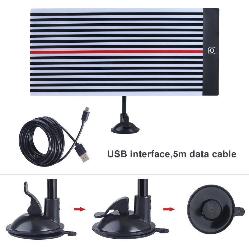 Paintless Dent Fix Tools Car LED Stripe Line Board Light Find Dent Reflector