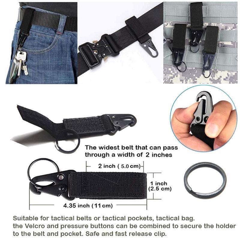 22 Pcs Backpack Fixing Buckle D-Ring Locking Gear Clip Backpack Attachments Kit
