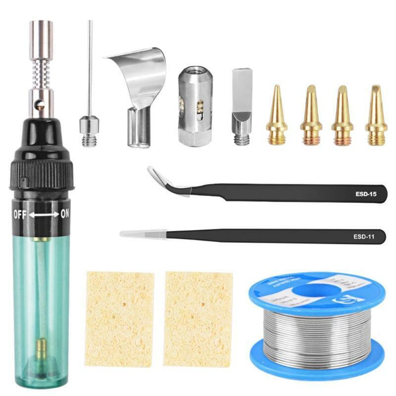 Self-Igniting Butane Soldering Iron Adjustable Temperature for DIY Soldering