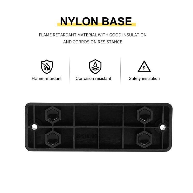 Heavy Duty 150A Bus Bar Power Distribution Terminal Block 8 x M6 12-48V Busbar
