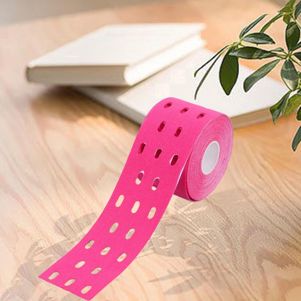 Set of 4 2Inchx16ft Perforated Kinesiology Muscle Tapes for Fitness Running