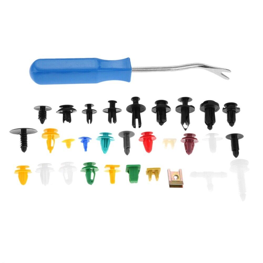 Plastic Various 500PCS Door Bumper Panel Fender Fastener with remover Tool