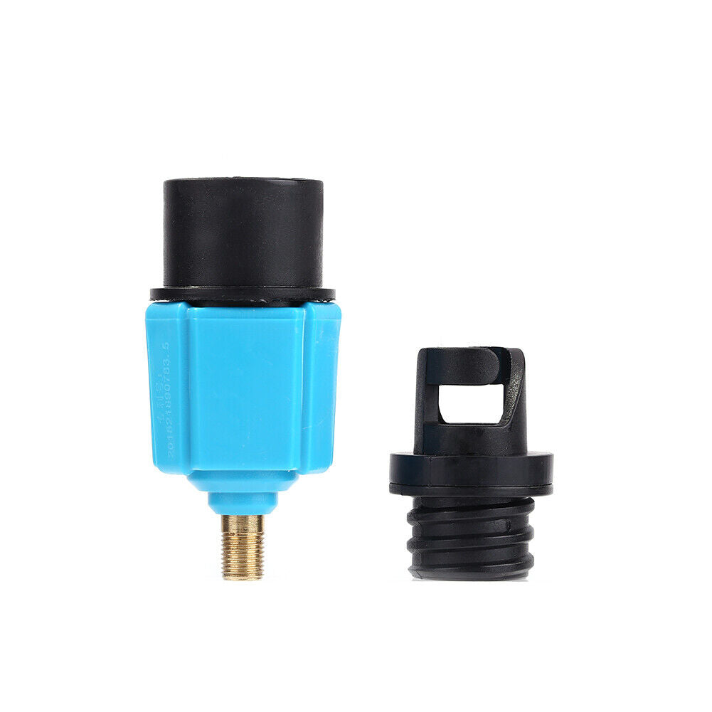 Air Valve Adapter Kayak Rowing Boat Pumps Adaptor for SUP Board (Blue)