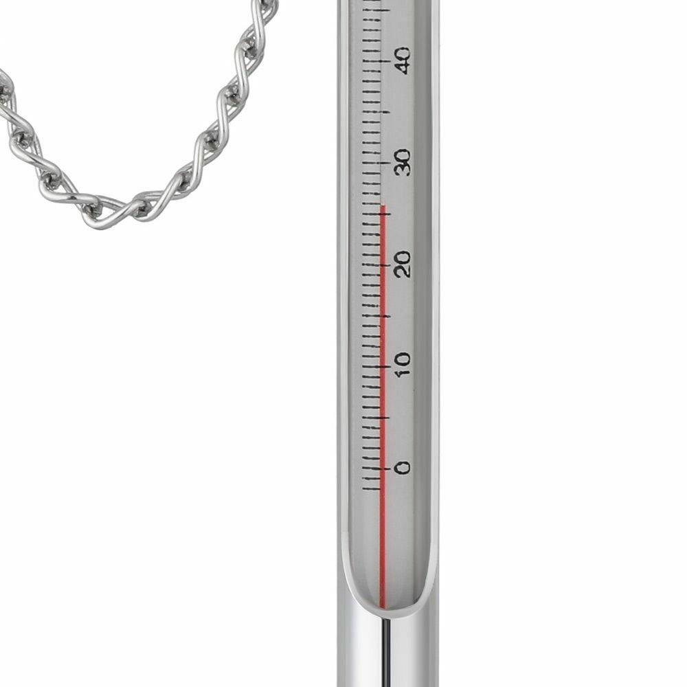Temperature Fly Fishing Fishing Thermometer with Carabiner Stainless Steel