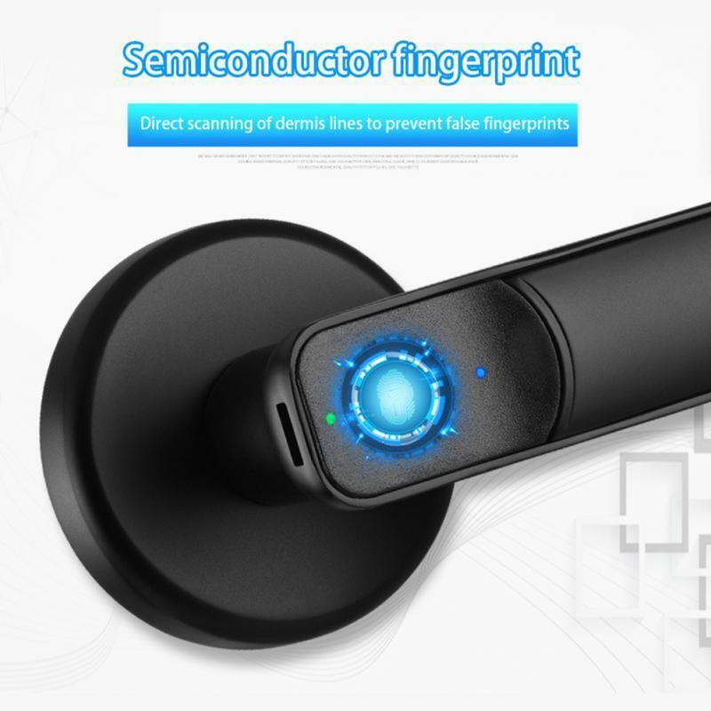 With Keys Home Office Smart Biometric Fingerprint Door Lock Semiconductor