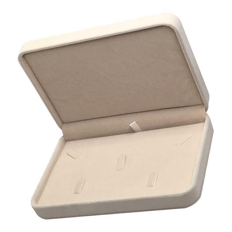 2 Pieces Rectangle Velvet Jewelry Jewelry  Necklace Beacelet Storage