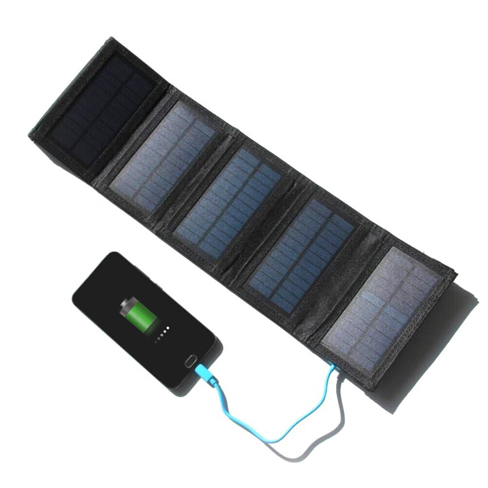 7W USB Foldable Solar Panel Charger Pack Portable Charging for Mobile Phone