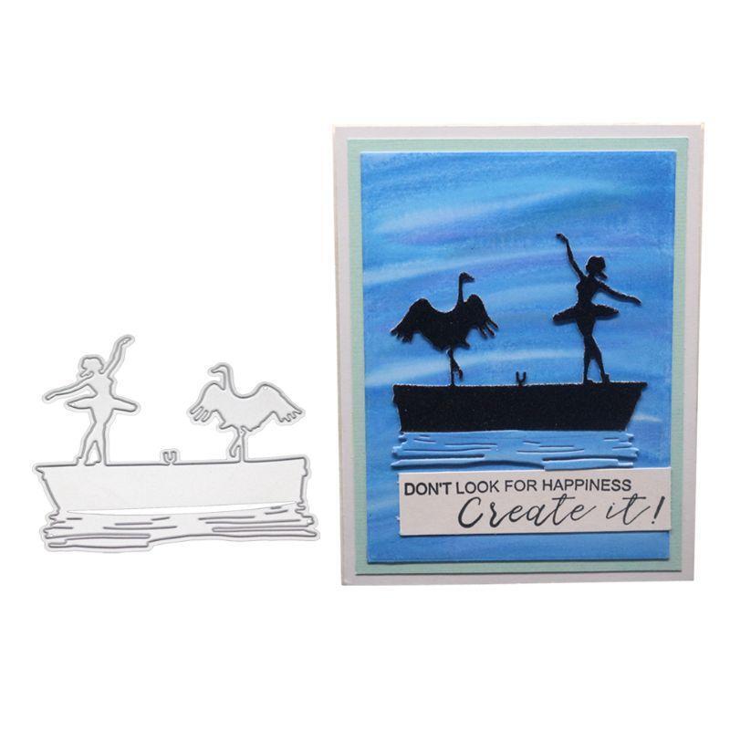 Dancing Metal Cutting Dies Stencil Scrapbooking DIY Album Stamp Paper Embossing