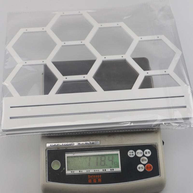 Natural Wood White Honeycomb Jewelry Earring Display Stand Up to Hold 9 Earrings