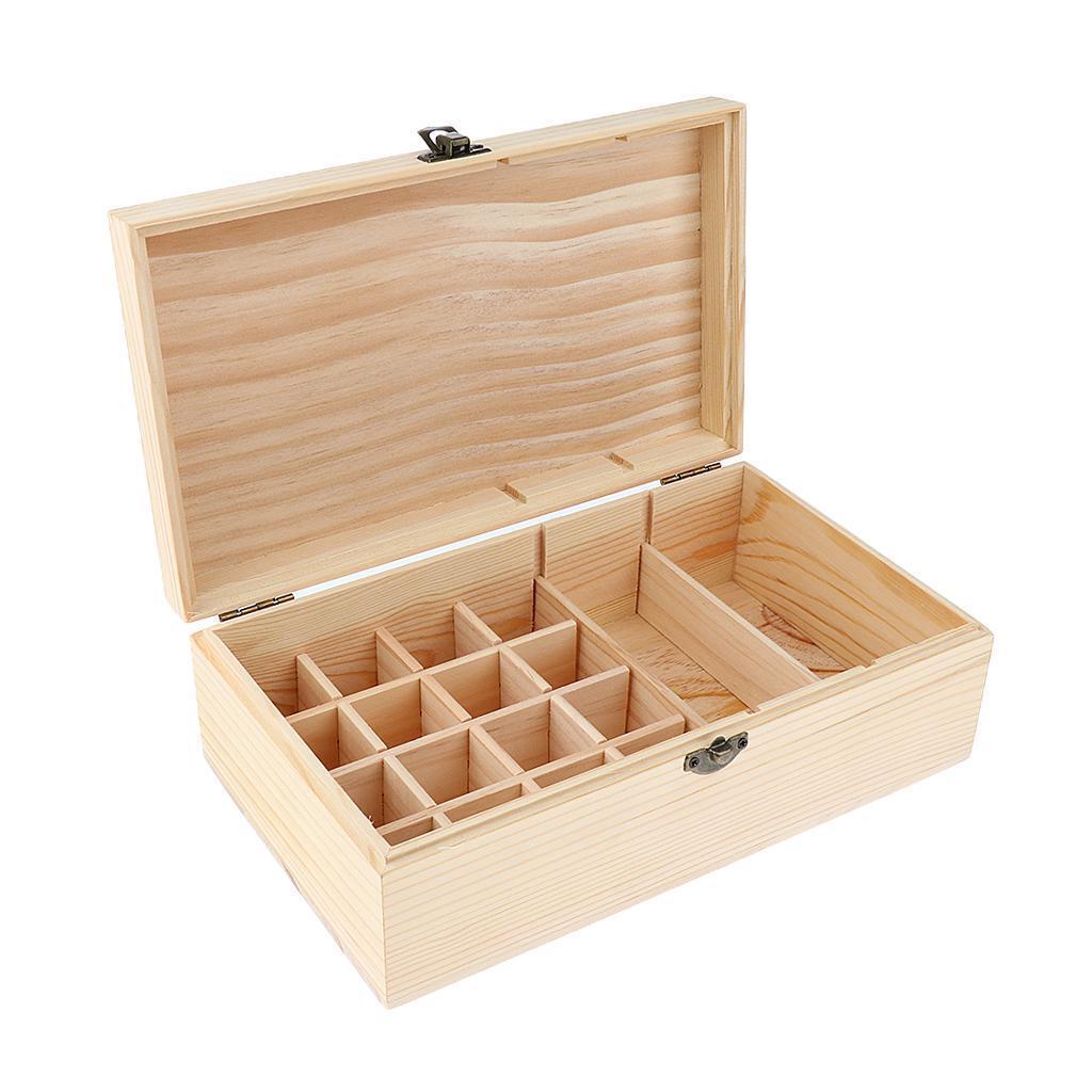 Handmade Natural Essential Oil Display Storage Carrying Case Box Organizer