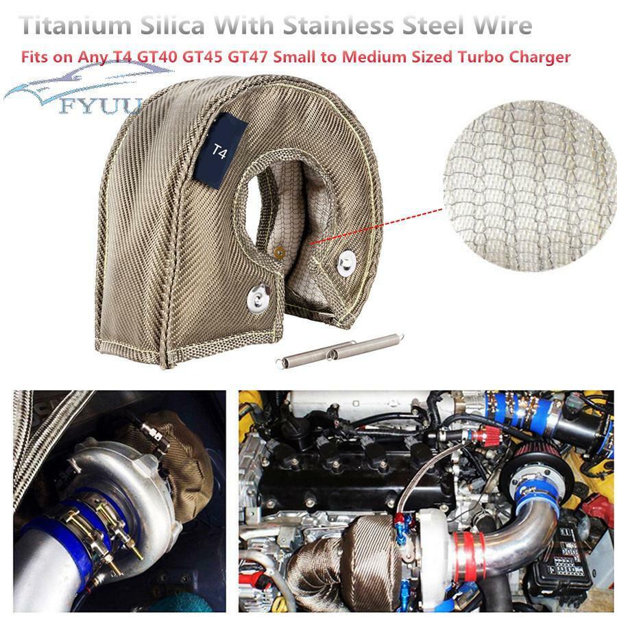 T4 Titanium Silica Stainless Steel Wire Turbocharge Turbo Blanket Shield Barrier