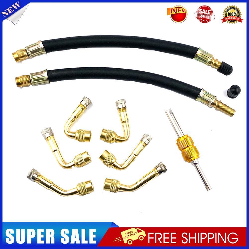 45 90 135 Degree Bend Tire Valve Extension Adapter Set for Motorcycle Bike