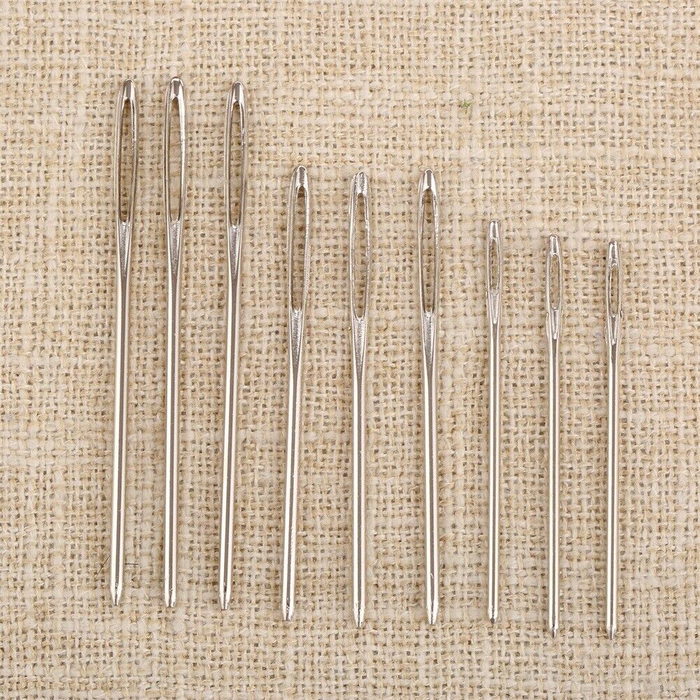 9pcs/Set Large Eye Leather Sewing Needles Embroidery Tapestry Hand Sewing Tool