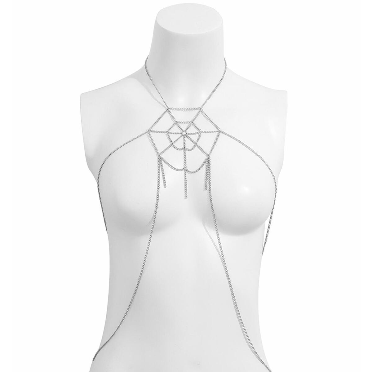 Body Chain Chest Chain Bikini Bra Chain Body Jewelry Layered for Club Summer