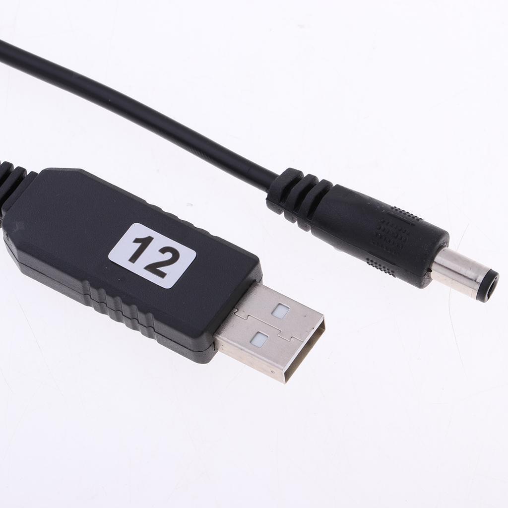 USB   DC   5V   To   12V   5 . 5mm   x   2 . 1mm   DC   Barrel   Male